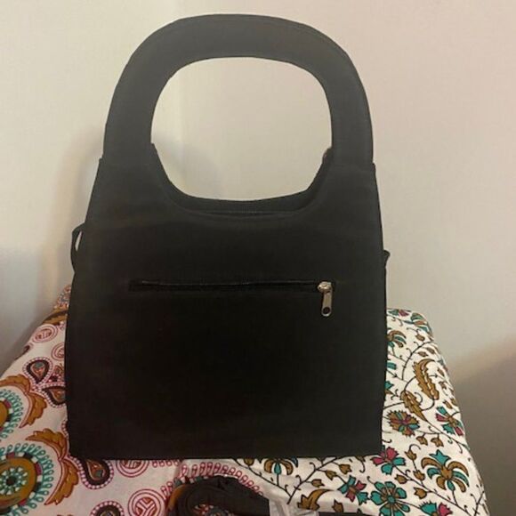 Vintge Black NOVELTY PARIS bag with charms and strap - Picture 2 of 5